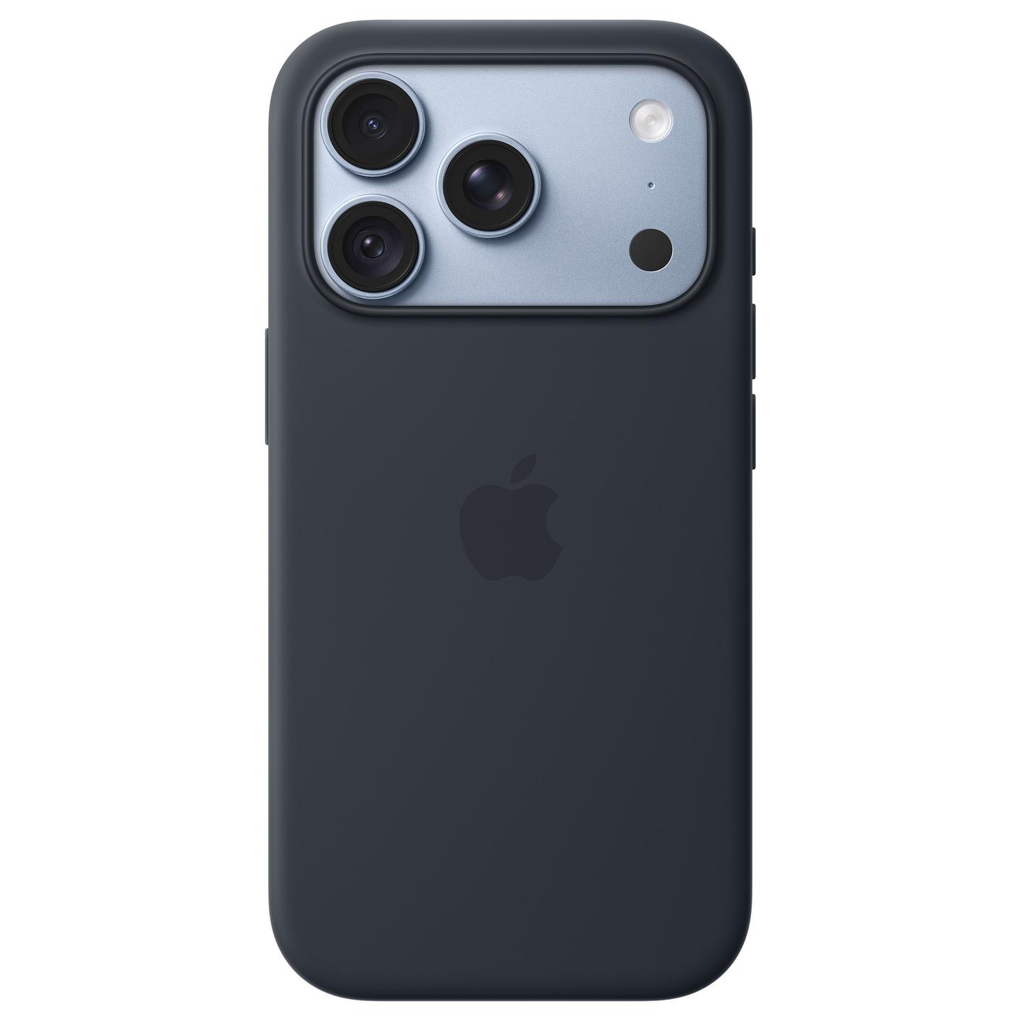 Case për Telefon Apple Silikon, MagSafe, iPhone 18 Pro - Navy Blue - 1