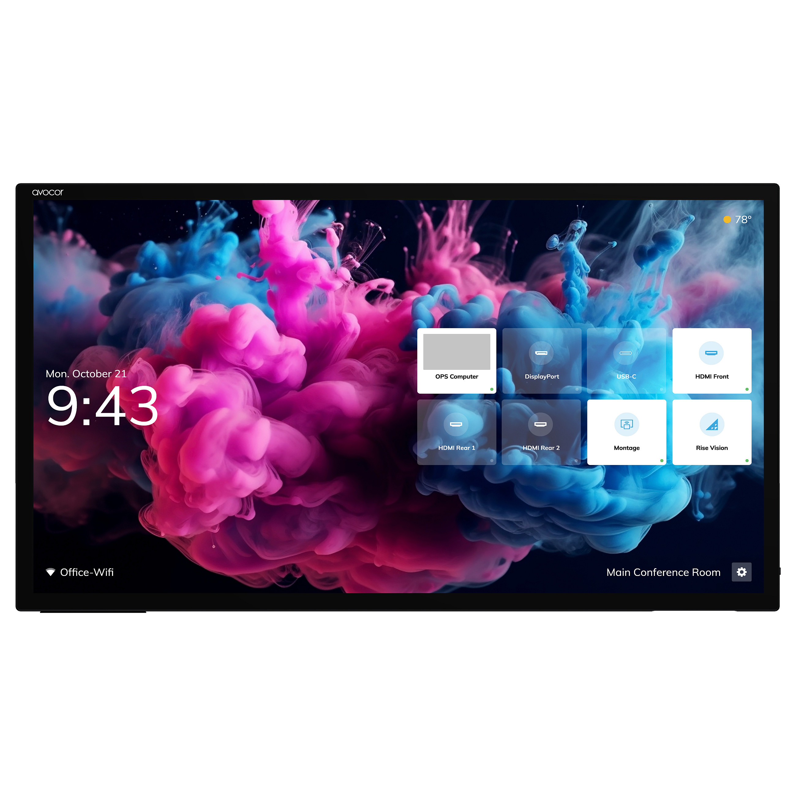 Ekran interaktiv AVOCOR H Series AVH-8620 / 86" (216 cm) / 3840x2160 / DP / HDMI / USB / Touch - 2