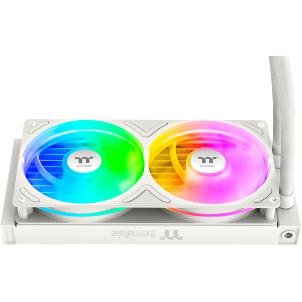Ftohës për Procesor Thermaltake Retro 240 Ultra ARGB Sync / 240mm / 2x 120mm / 2500RPM / 85.29 CFM / 3.86mm-H2O / LCD 3.7" - Bezhe