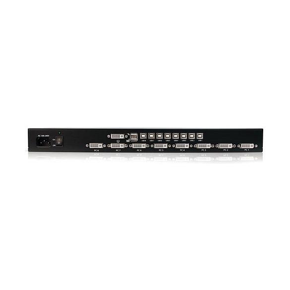KVM Switch StarTech.com SV831DVIU, 8 porta, DVI, USB, 1920 × 1200, Rack 1U - Zezë - 3