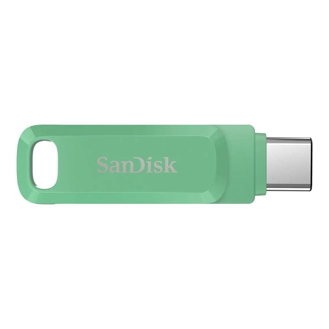 USB Flash Drive SanDisk Ultra Dual Drive Go / 64GB / USB Type-A + USB Type-C / USB 3.2 Gen 1 - Gjelbër - 1