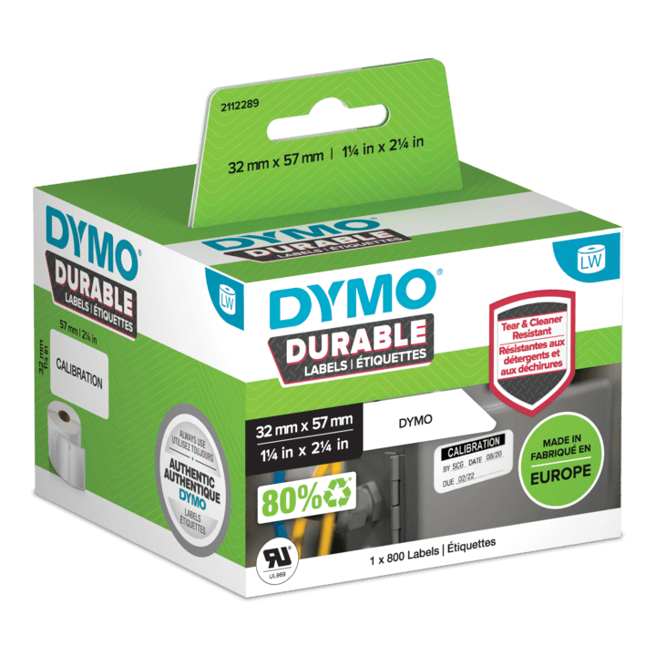 Shirit për Printer 3D Dymo Label 2112289 – Zezë mbi Bardhë - 1