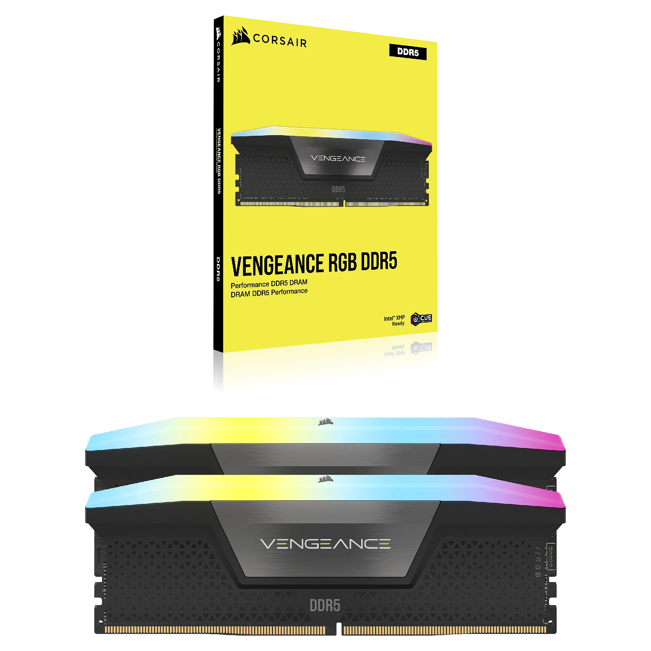 RAM Memorie DDR5 Corsair Vengeance RGB KIT 16GB(2x8GB) 5200MHz CL40 - Zezë - 5