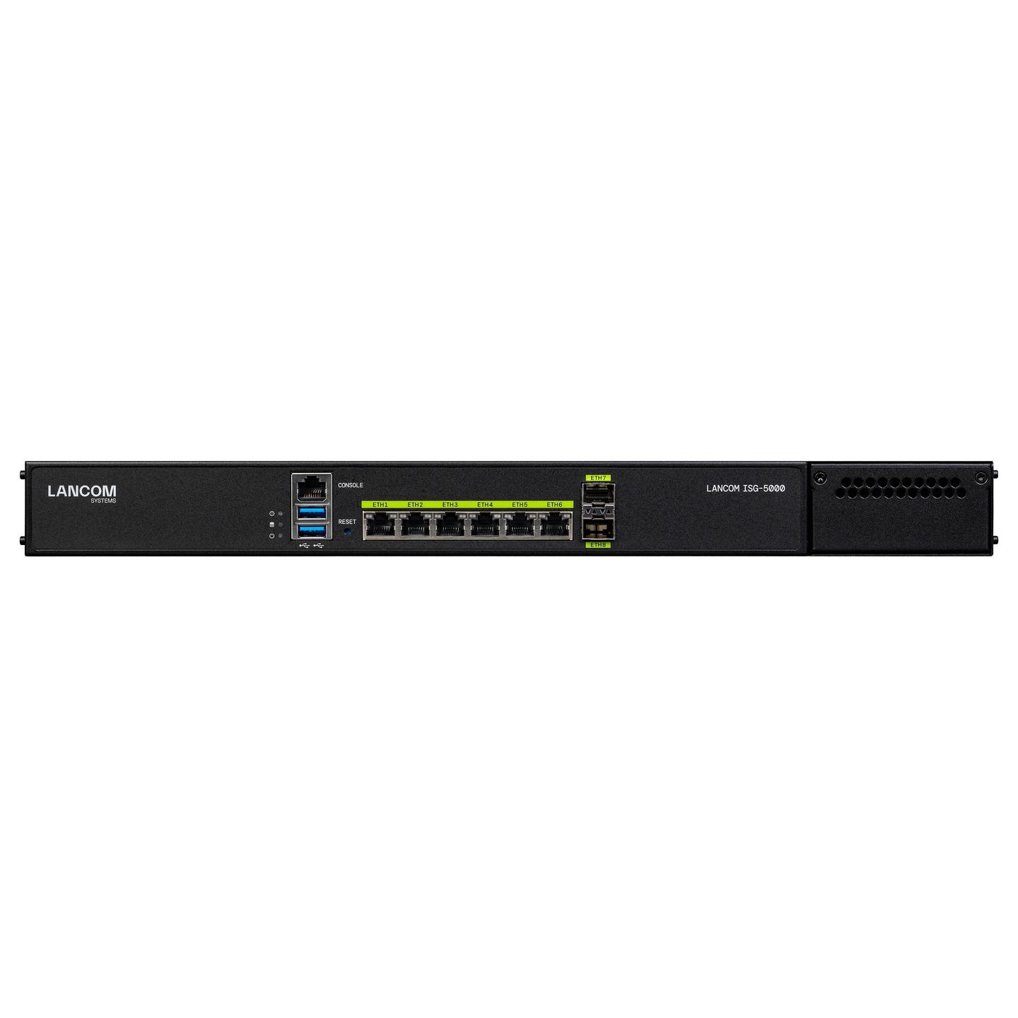 LANCOM, ISG-5000 (EU), Ruter, SD-WAN, VPN, 6× Gigabit Ethernet + 2× 10G SFP+, Firewall, VLAN, Rack 1U, Zezë - 2