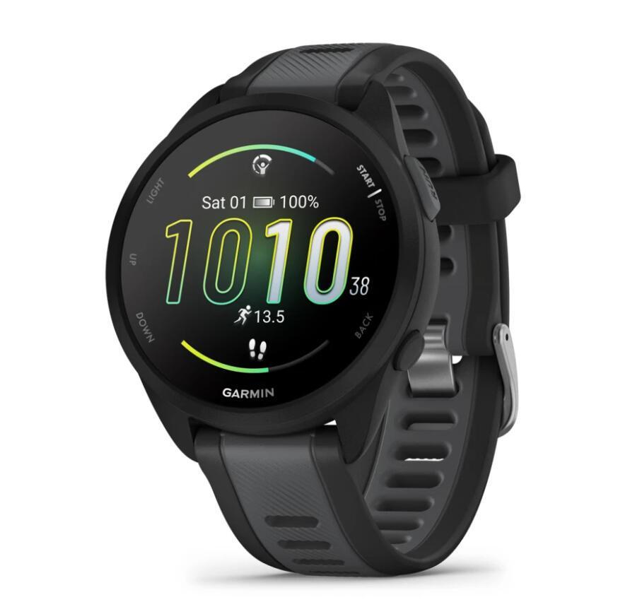 Orë e Mençur Garmin Forerunner 165 / 010-02863-20 / 1.2" AMOLED / 390 × 390 / GPS / 5 ATM / 11 Ditë Bateri – Zezë