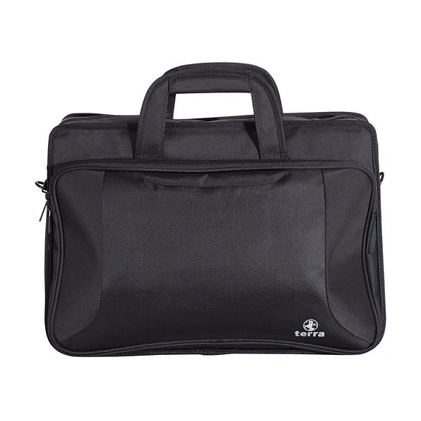 Çantë për laptop TERRA PRO817 / Notebook Bag / 17.3" / Polyester / Hard Frame / Front Zip Pocket / Adjustable Shoulder Strap - Zezë