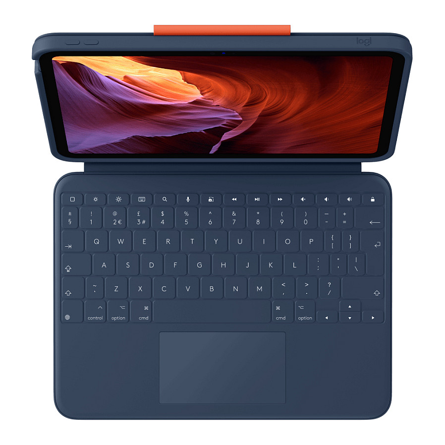 Tastierë Me kabllo Logitech Rugged Combo 4 Touch / QWERTY / Anglisht UK / Trackpad / Smart Connector - Blu - 7