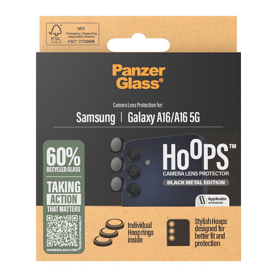 Aksesorë për telefon PanzerGlass Hoops Black Lens Protector for Samsung Galaxy A16 - 3