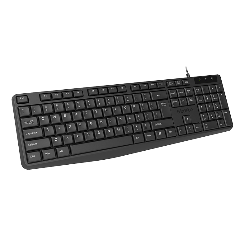 Tastierë me kabllo Meetion K200 / US Layout - Zezë