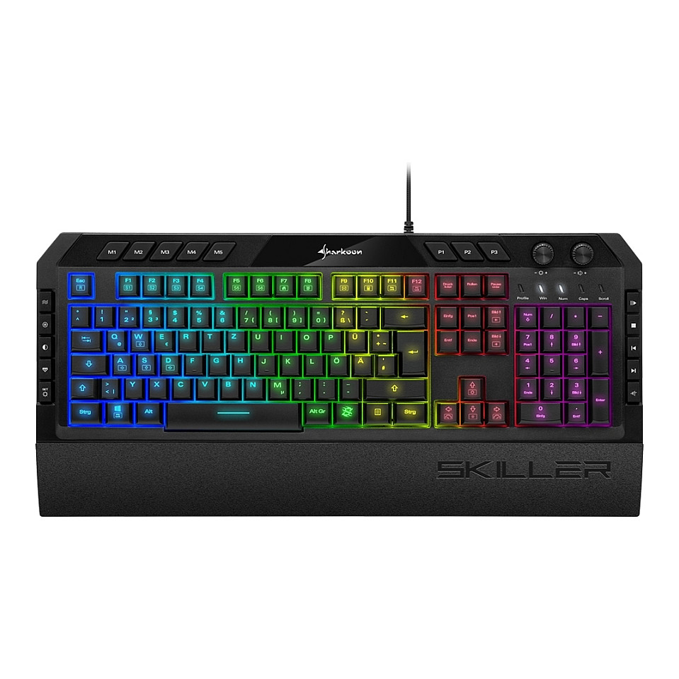 Tastierë Gaming Sharkoon Skiller SGK5 / Wired / RGB / USB / QWERTZ Gjerman – E zezë - 2