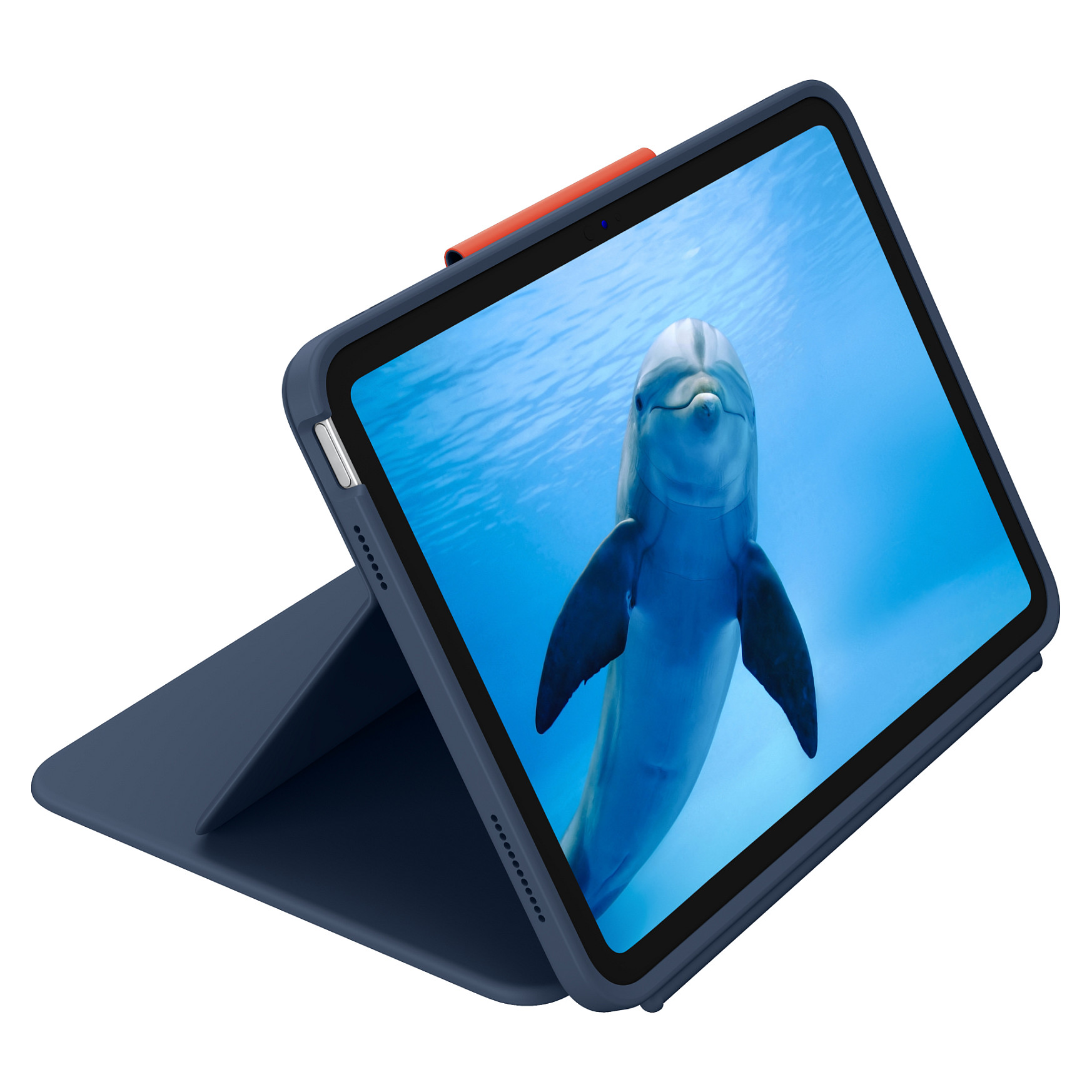 Tastierë Me kabllo Logitech Rugged Combo 4 Touch / QWERTY / Anglisht UK / Trackpad / Smart Connector - Blu - 2