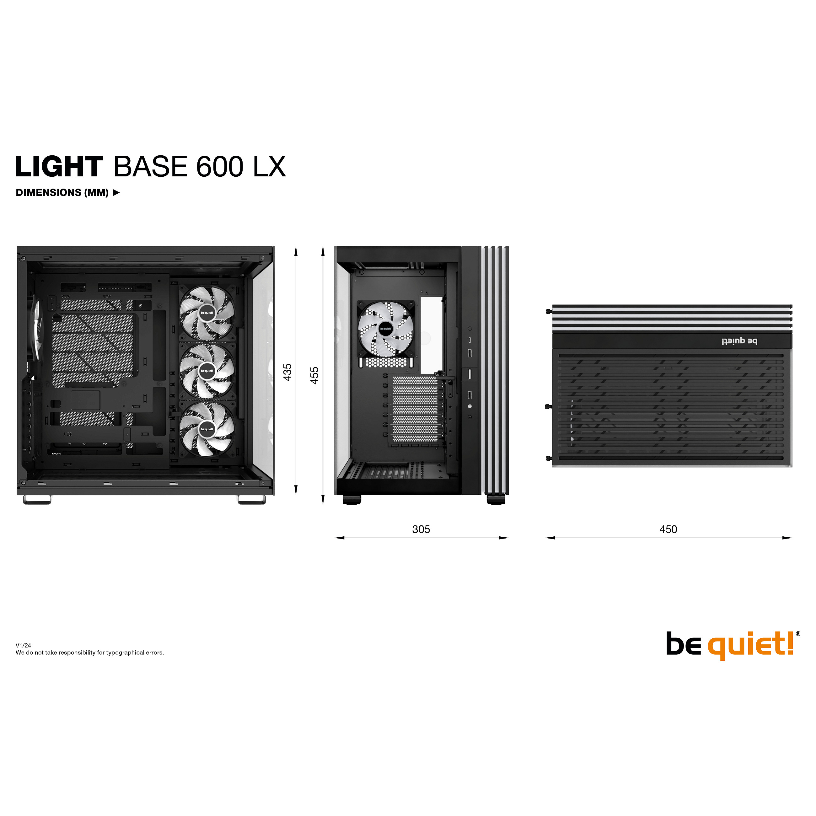 Kasë Midi be quiet! Light Base 600 LX – Zezë - 10
