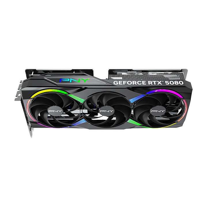 Kartelë Grafike NVIDIA RTX 5080 16GB PNY ARGB OC GDDR7 3Fan - 11