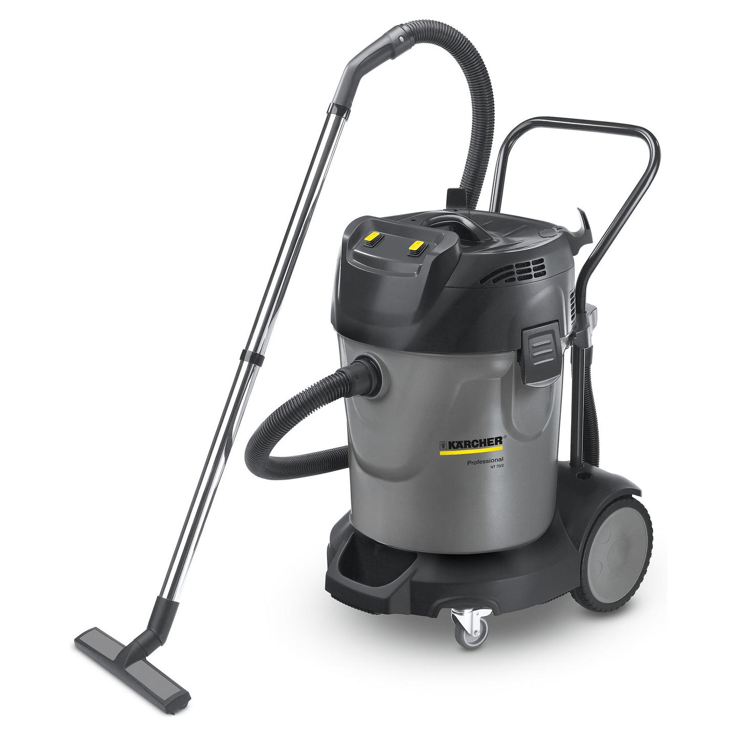 Fshesë me Vakum Kärcher NT 70/2 / 2400W / 70L / 2 Turbina / E thatë dhe e lagësht – Gri e errët