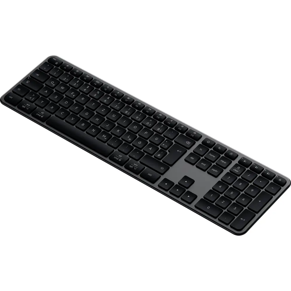 Tastierë Me kabllo Satechi Slim LX3 / Full-Size / Scissor Switch / USB-C / QWERTZ Gjerman  - Zezë