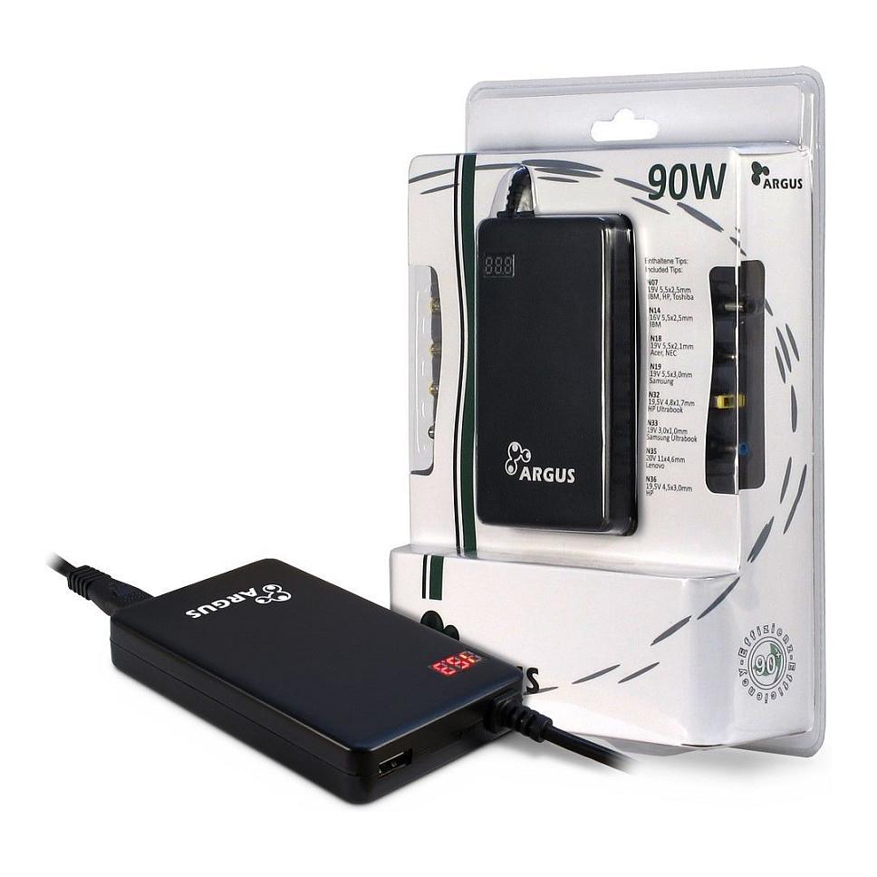 Adapter Inter-Tech Argus NB-90SA / 90W / Universal Notebook / 8 Maja / USB – Zezë - 2