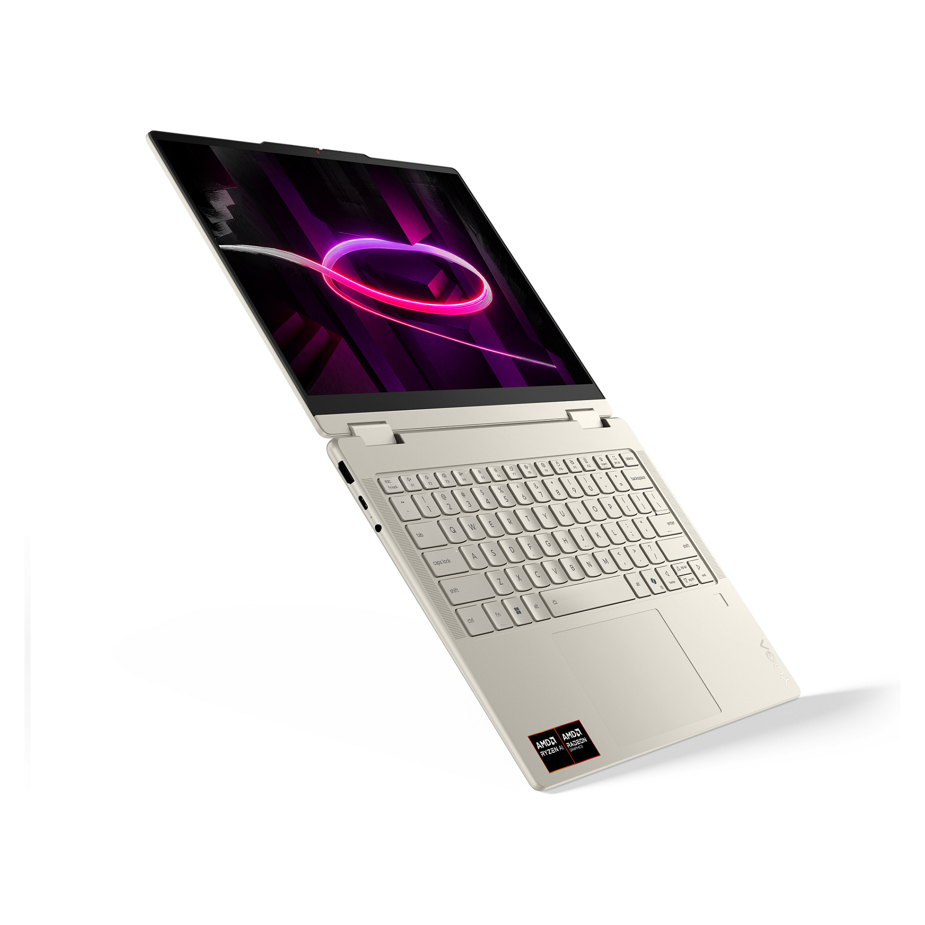 Laptop Lenovo Yoga 7a 2-in-1 14AGP11 / RYZ AI 7 445 / 32GB LPDDR5x / 1TB / 14" WUXGA OLED Touch 60Hz / AMD Radeon 840M / DE  - Argjend - 6