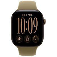 Apple Watch Series 12, 46mm, GPS + Cellular, Dark Bronze Aluminium, Olive Sport Band - M/L - 2