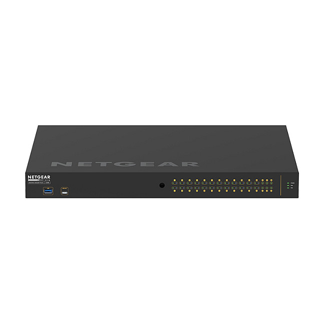 NETGEAR M4250-26G4XF-POE+ AV Line Managed Switch 24-Port Gigabit PoE+ with 4x SFP+ Uplink | 480W PoE Budget, Layer 2/3 AV Network Switch - 1