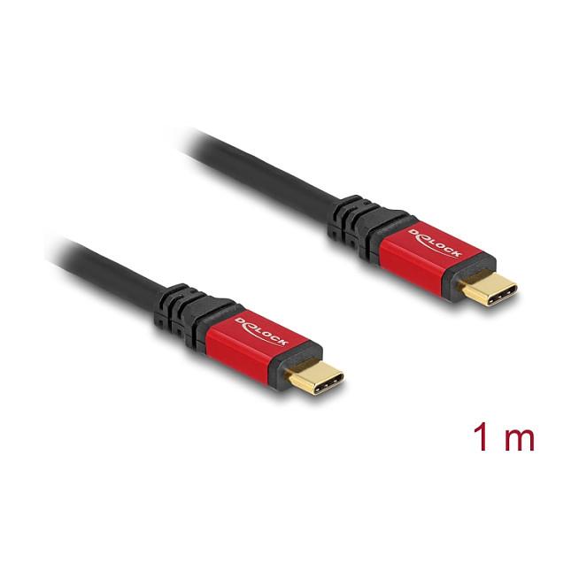Kabllo DeLOCK 80098, USB-C në USB-C, USB 3.2 Gen 2, 10 Gbps, 100 W, 1 m - Shumëngjyrëshe - 2