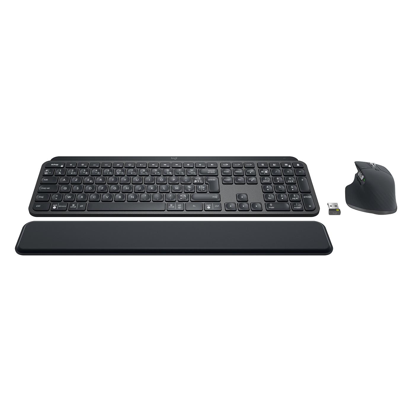 Tastierë pa kabllo Logitech MX Keys / Full Size / Dual Mode / AZERTY FR / 1500mAh – Grafit - 4