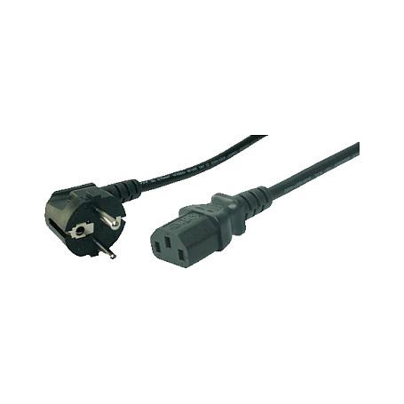 Kabllo për Furnizim me Energji LogiLink CP095 / CEE7/7 - C13 / H05VV-F3G 3 x 0.75 mm² / 250 V / 10/16 A / 3 m - Zezë
