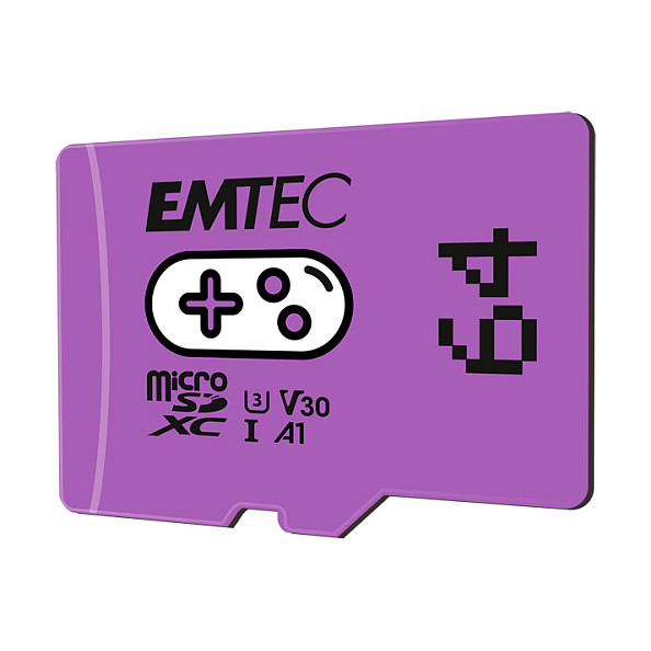 Kartë Memorie SD CARD Emtec m64GB UHS-I U3 V30 A1 Gaming Purple - 2