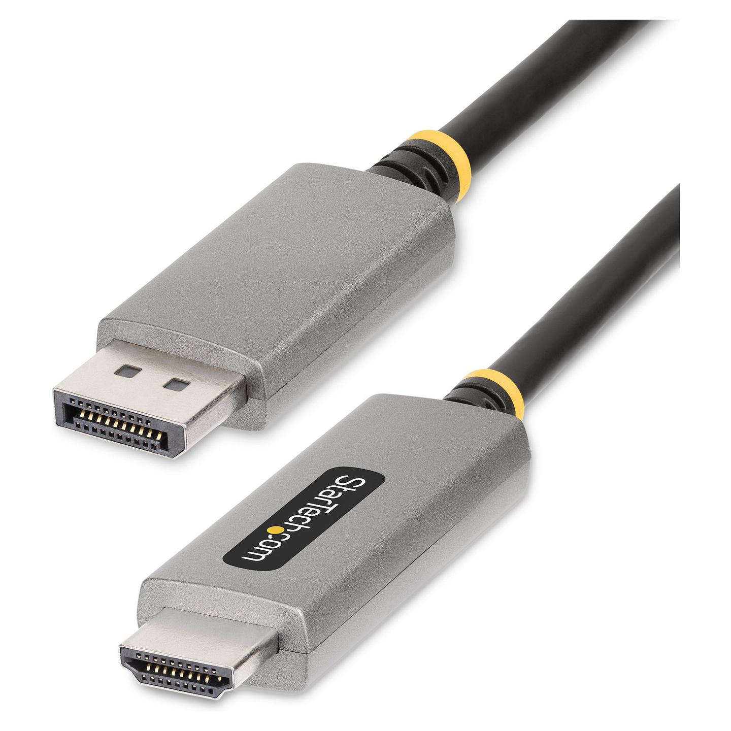 Kabllo DisplayPort StarTech.com 133DISPLAYPORTHDMI21 / DisplayPort në HDMI / 2m / DisplayPort 1.4 / HDMI 2.1 / 8K 60Hz / 4K 144Hz - Argjend