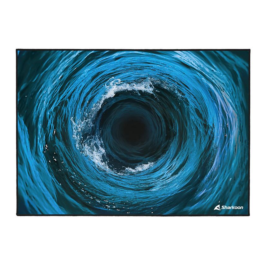 Tapet Mbrojtës për Dysheme Sharkoon SKILLER SFM12 Undertow, 140 × 100cm, 5mm, Poliester, Bazë Antirrëshqitëse - Blu