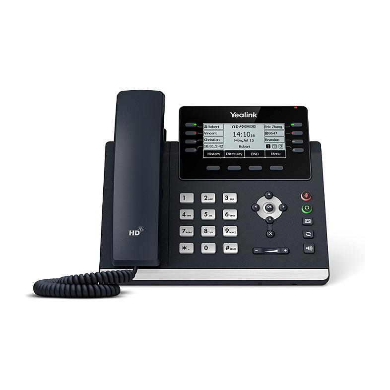 Telefon VoIP Yealink SIP-T43U, SIP, 12 Linja, 3.7" LCD, 360x160, 2x Gigabit Ethernet, 2x USB 2.0, PoE - Hiri - 1