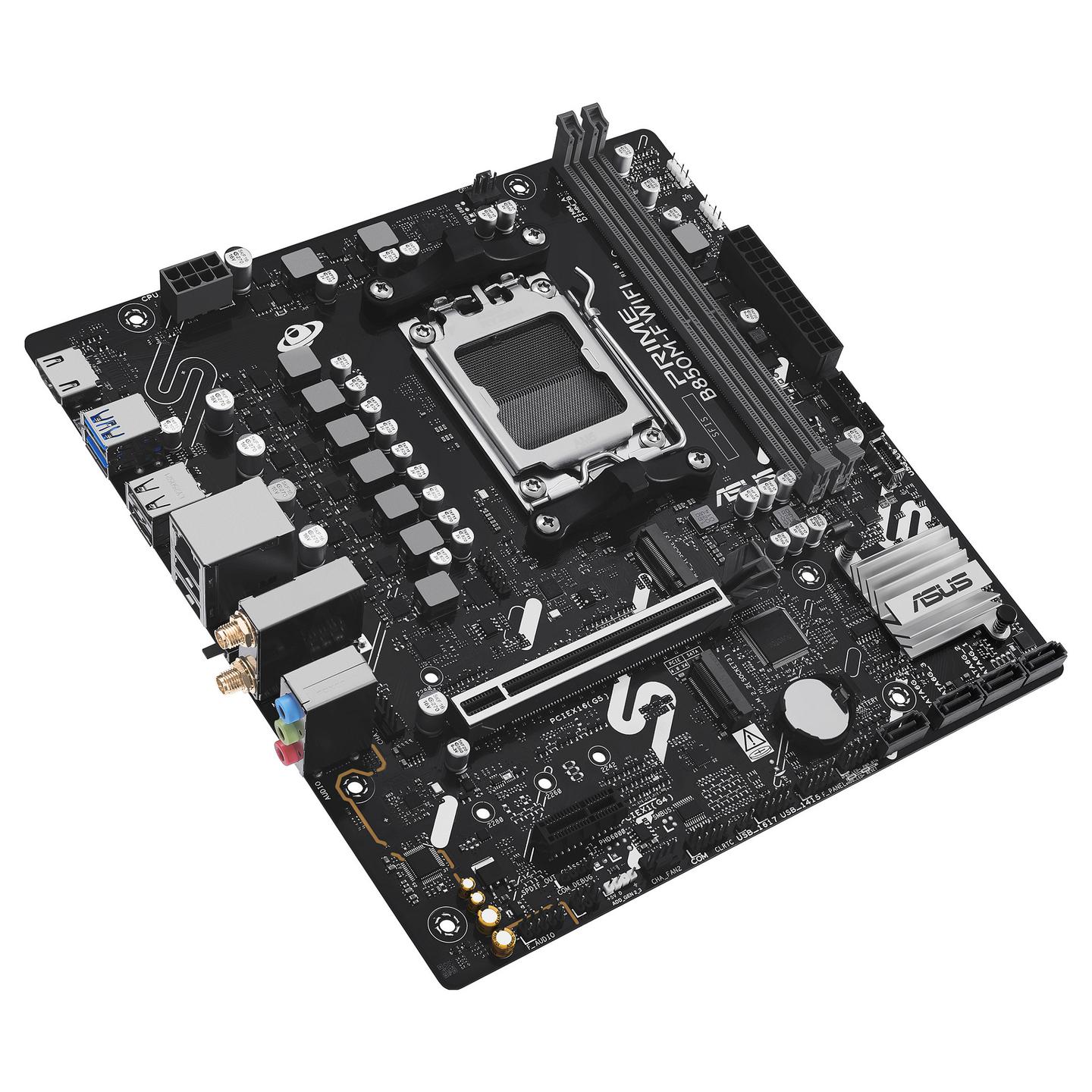 Pllakë Amë AMD AM5 ASUS PRIME B850M-F WIFI / DDR5 / mATX / HDMI - 5