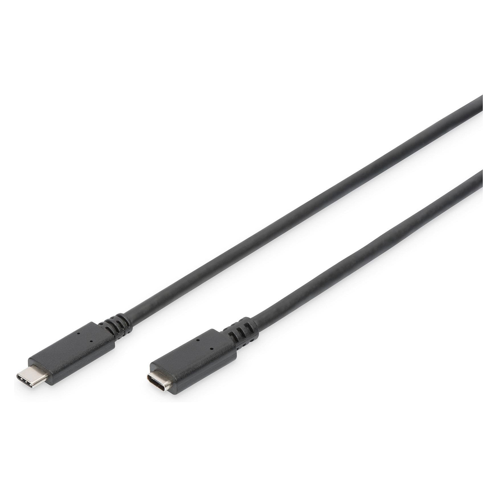 Kabllo USB DIGITUS USB 2.0 Type‑C → Type‑C Male/Female / 2 m – Zezë - 1