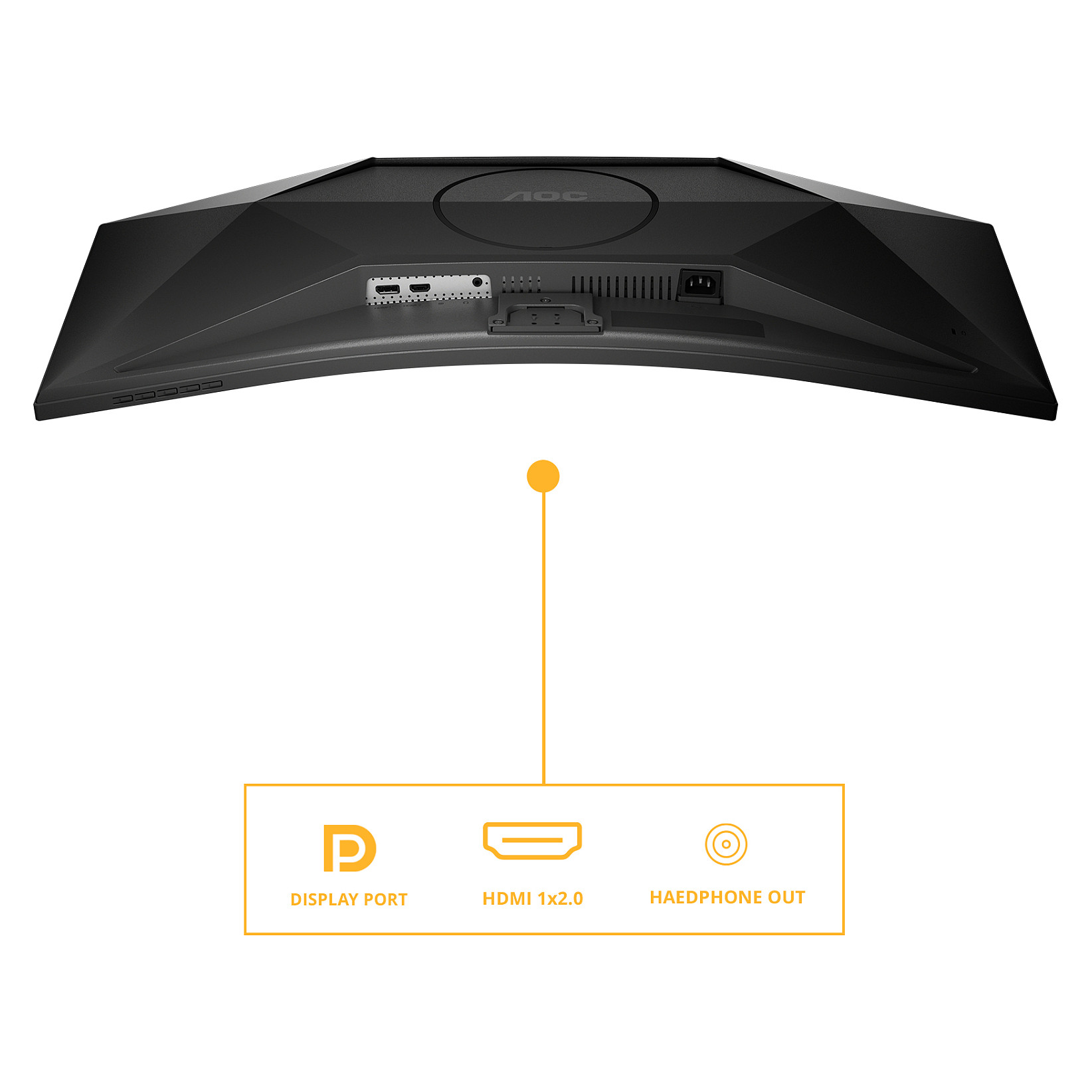 Monitor AOC CU34B3E / 34"/ WQHD VA LED Curved / 120Hz / 1ms / HDMI+DP - Zezë - 4