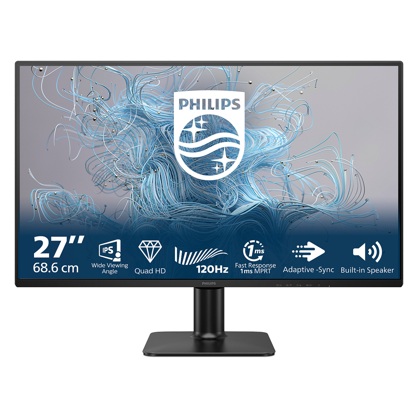 Monitor Philips 2000 Series 27E2N2500 / 27" / QHD IPS / 120Hz / 4ms / HDMI+DisplayPort - Zezë