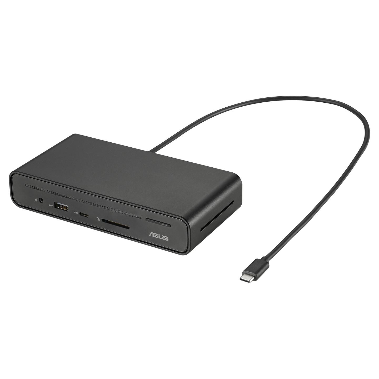 Docking Station ASUS DC300, 3× Video, HDMI 2.0, DisplayPort 1.4, USB-C, USB-A, Gigabit Ethernet, SD, PD 90 W – Zezë - 2