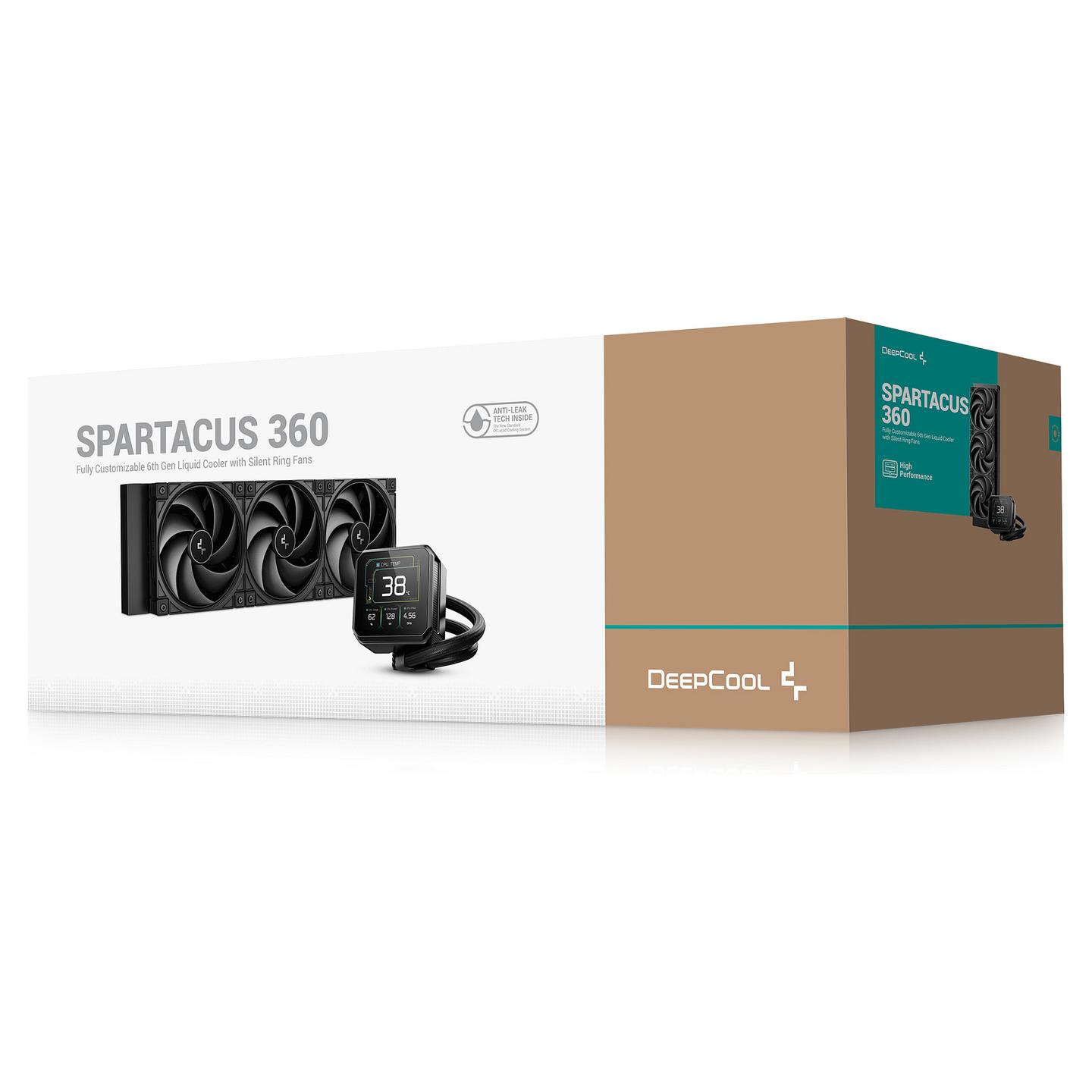 Ftohës për Procesor DeepCool Spartacus 360 / 360mm / AIO – Zezë - 8