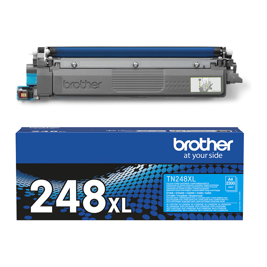 Toner Brother TN-248XLC Cartridge Original  / High Yield / Up to 2,300 Pages (ISO/IEC 19798) – Blu - 3