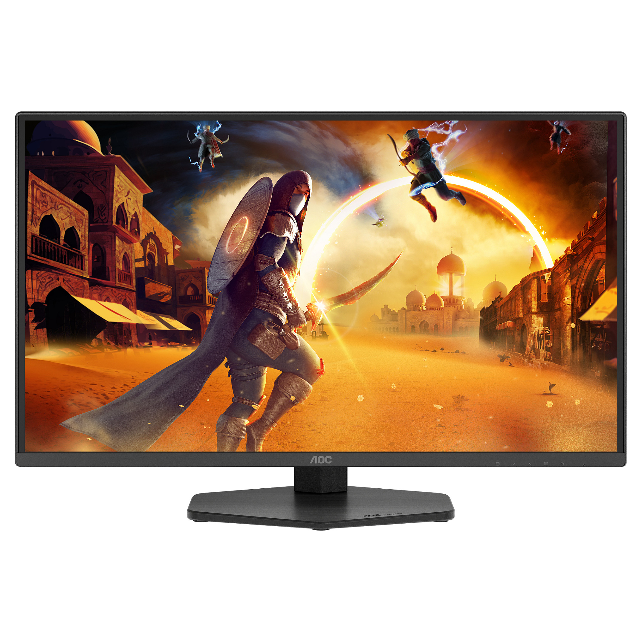 Monitor Gaming AOC Q25G4SR / 24.5"/ Quad HD Fast IPS / LED / 300Hz / 1ms / HDMI+DP - Zezë / Kuqe - 4