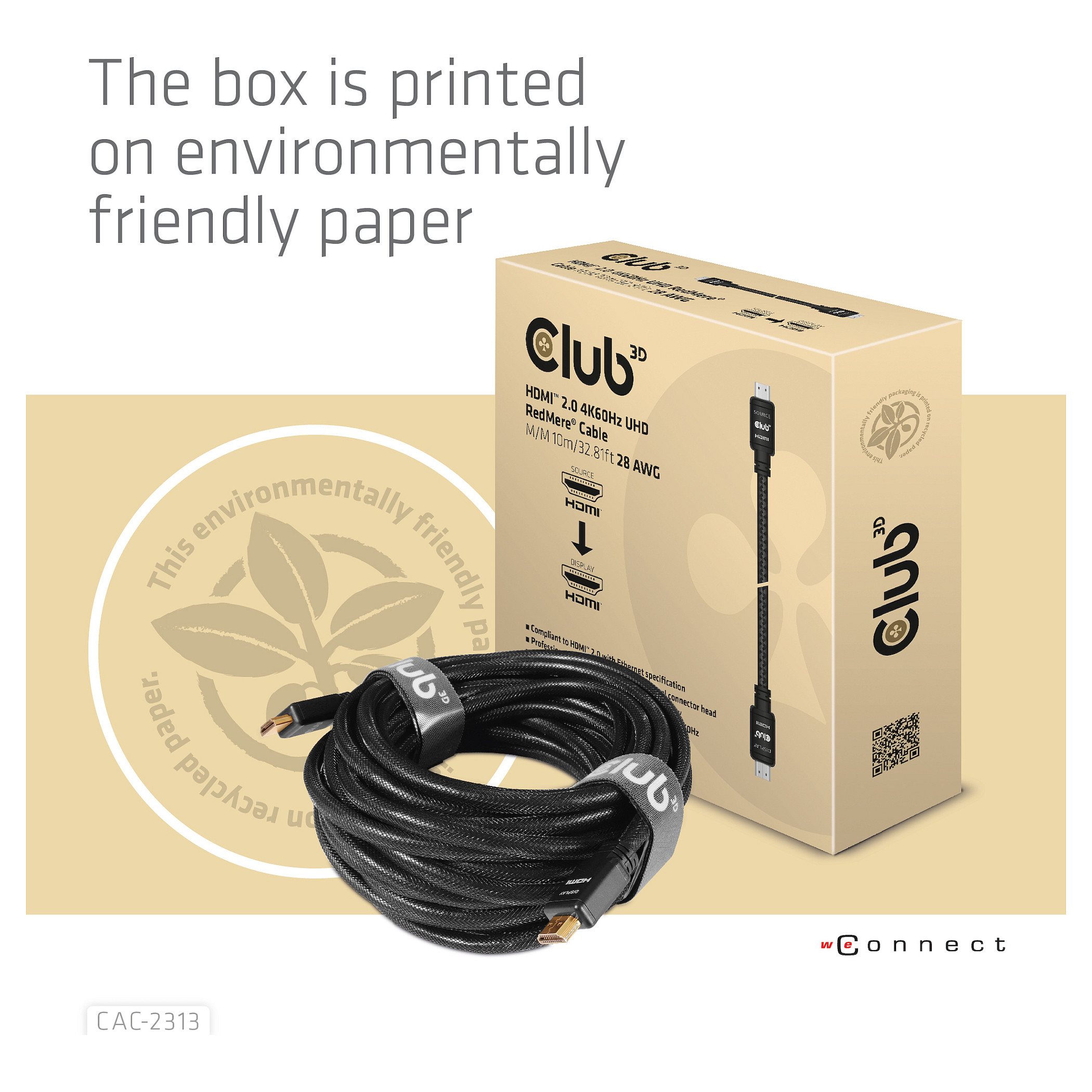 Kabllo HDMI Club3D / HDMI-A Plug → HDMI-A Plug / RedMere / 4K / 60Hz UHD / 10m - Zezë - 11
