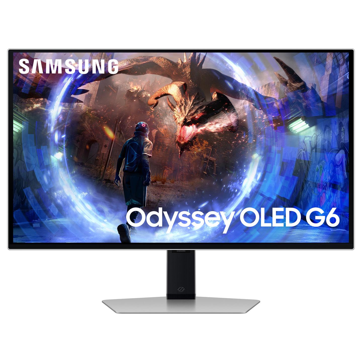 Monitor Gaming Samsung Odyssey OLED G6 LS27DG602SUXEN / 27″ / QHD OLED / 360 Hz / 0.03 ms / DP 1.4 + HDMI 2.1 + USB Hub - Zezë