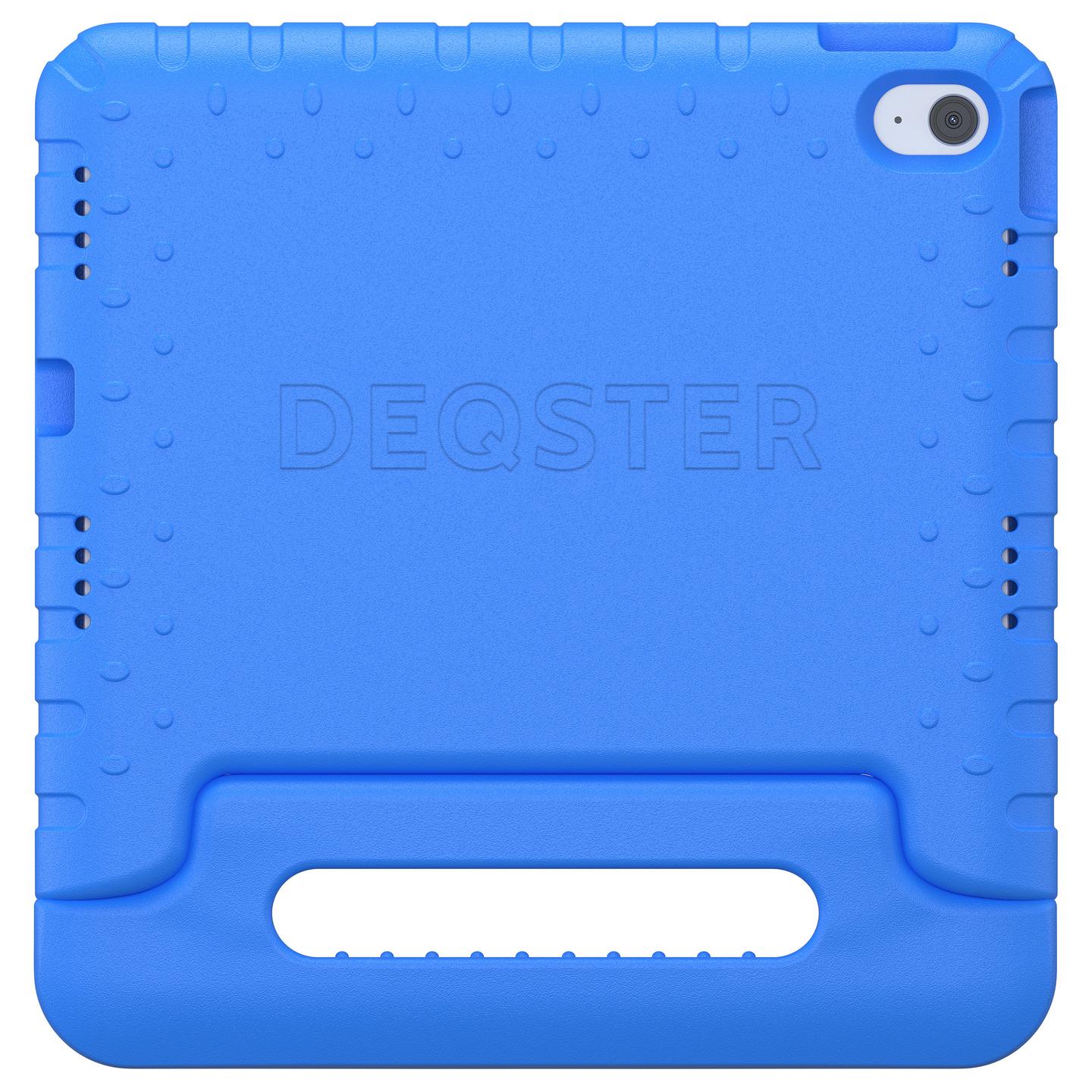 Case për Tablet DEQSTER Kids Case, iPad 10. Gjenerata dhe iPad A16, EVA, Xham Mbrojtës 9H - Blu