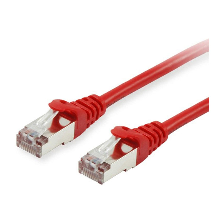 Kabllo për Rrjet Equip Patchkabel Cat6A S/FTP 2×RJ45 / 0.25m / LSZH / Polybag – Kuqe - 1