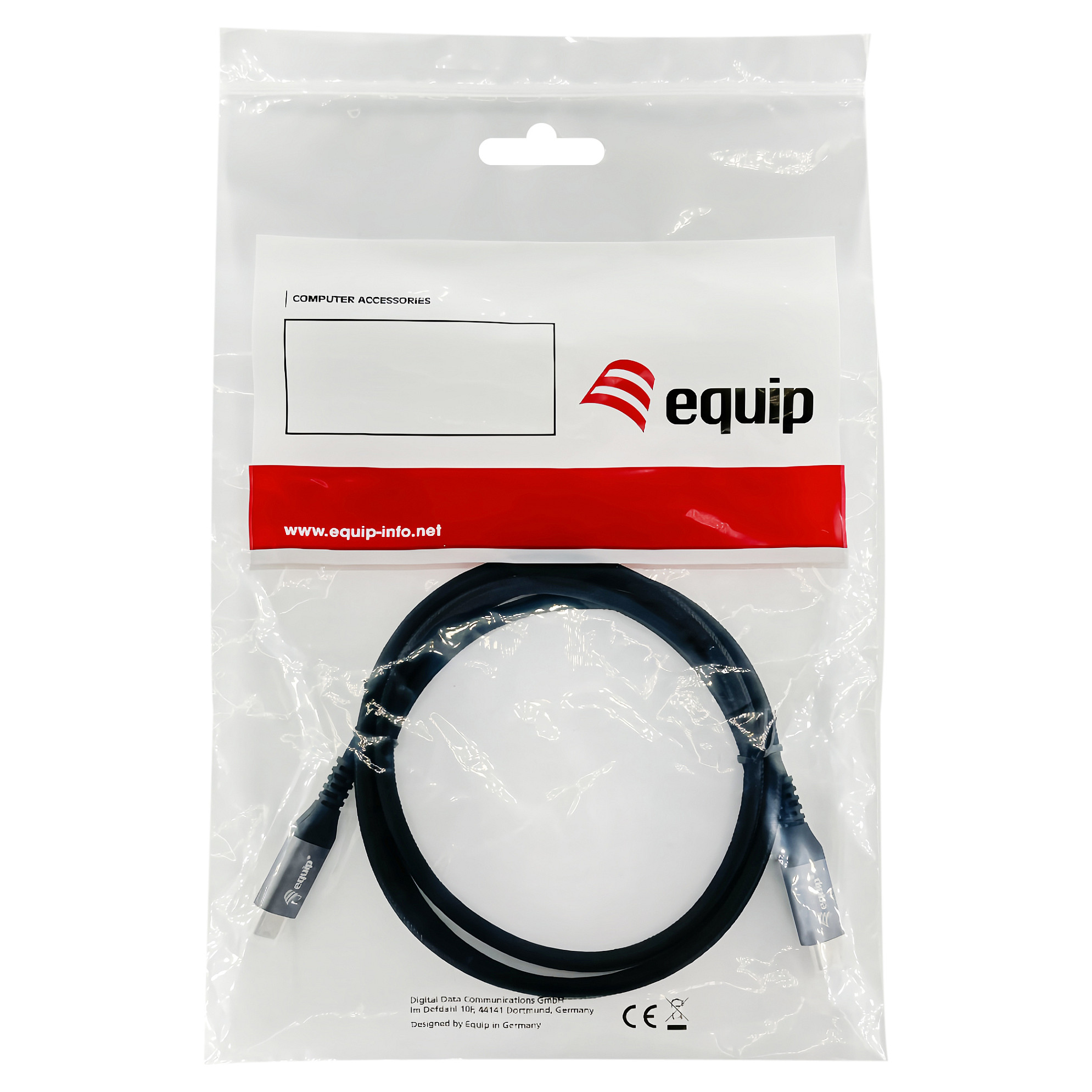 Kabllo Equip USB-C 3.2 & C Verl. St/Bu 0.50m 5A 4K/60Hz / e zezë - 5