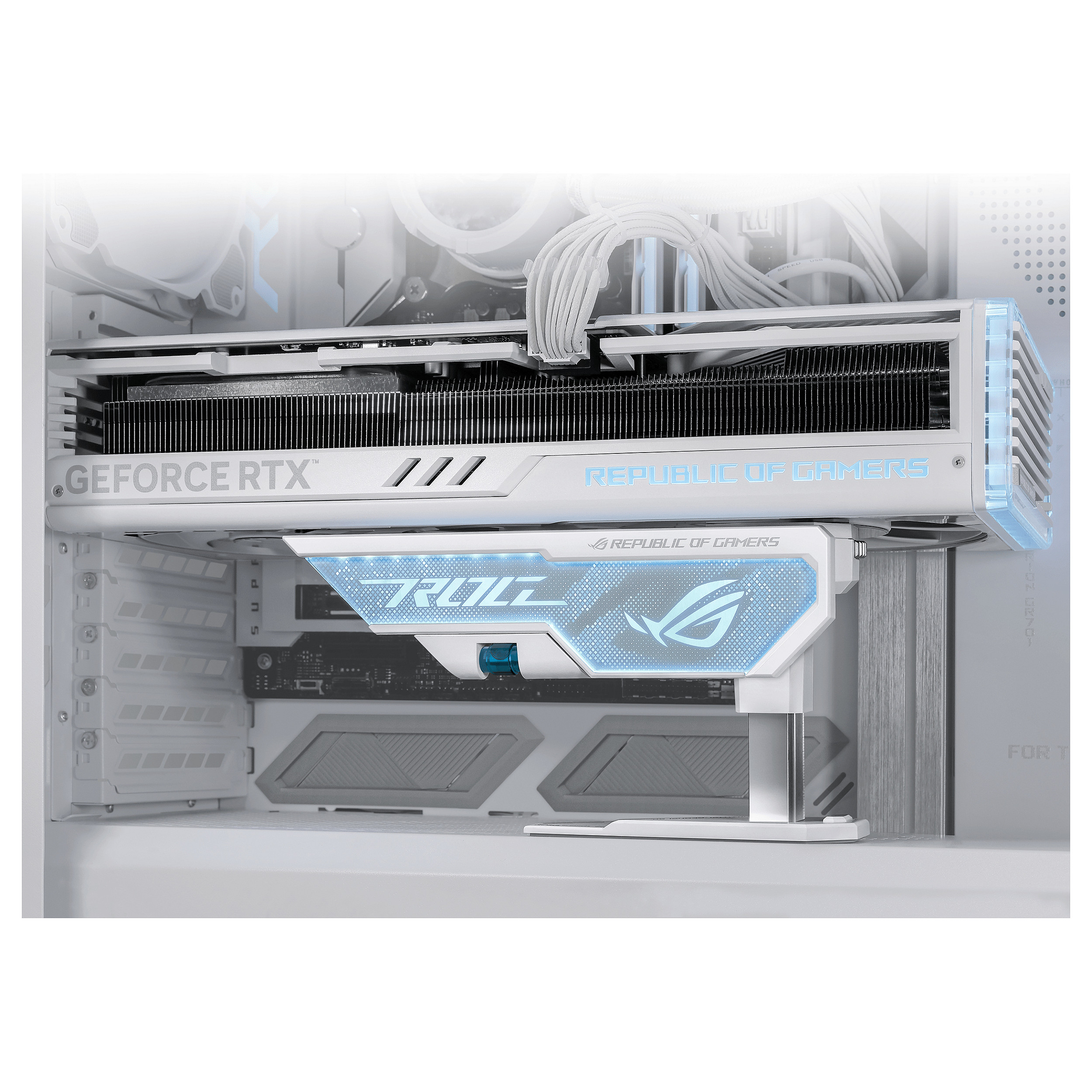 Asus ROG XH01 Herculx Graphics Card Holder White - 10