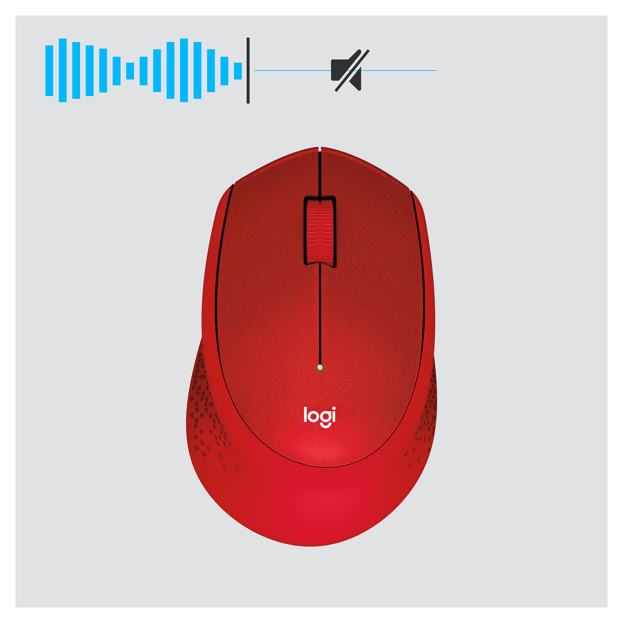 Maus Logitech M330 SILENT PLUS - Kuqe - 14