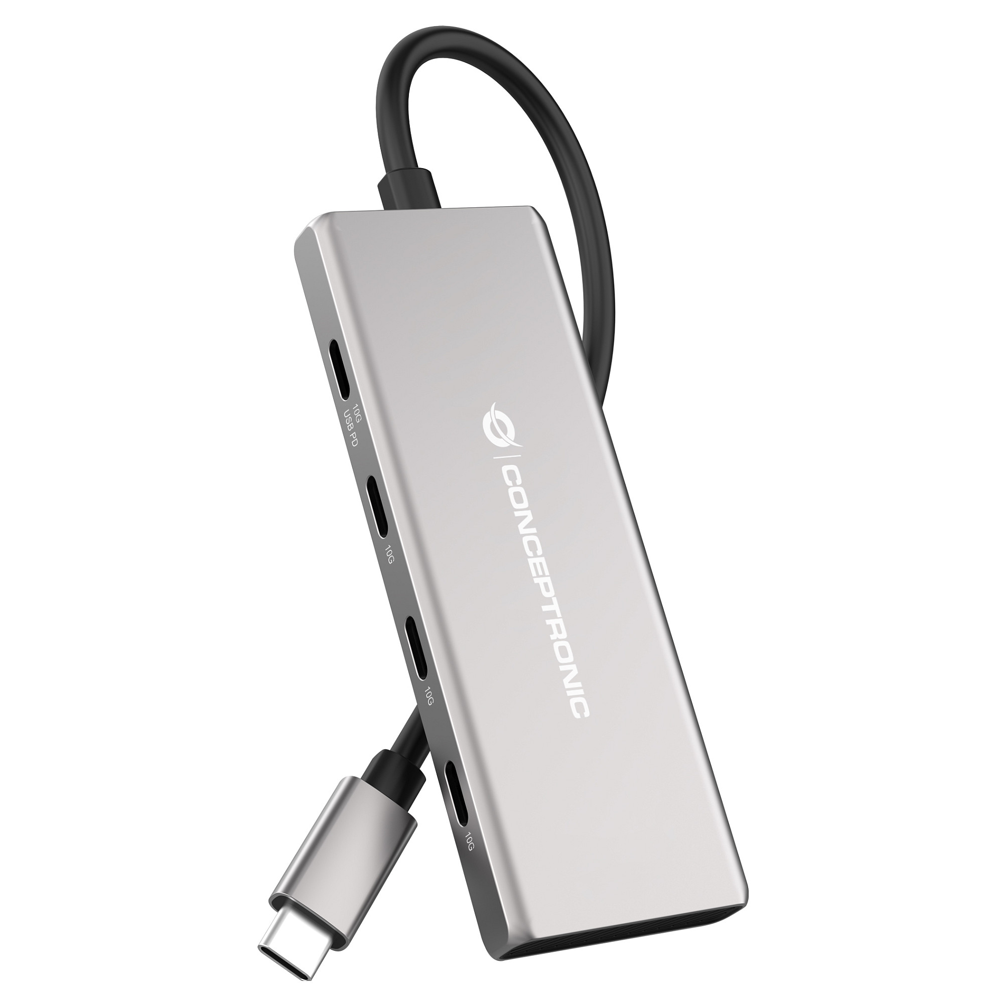 Hub Udhëtimi CONCEPTRONIC 7-në-1 USB-C në 3xUSB-C/3xUSB-A - Hiri - 1