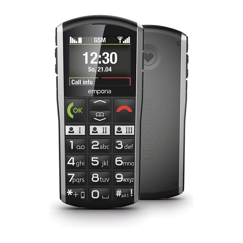 Telefon i thjeshtë Emporia SIMPLICITY / 2" / 2G / Bluetooth / FM – Zezë/Argjend - 3