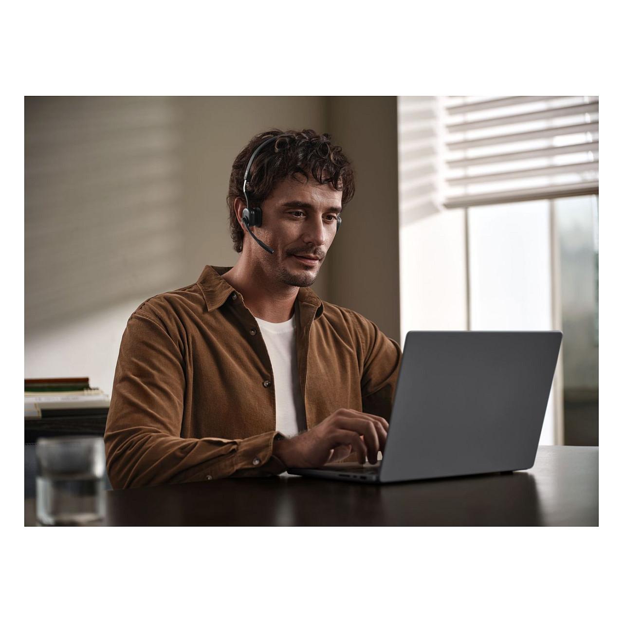 Kufje pa Kabllo Shokz C610-AA-BK / Bluetooth + USB / Open-Ear / Mikrofon – Zezë - 8