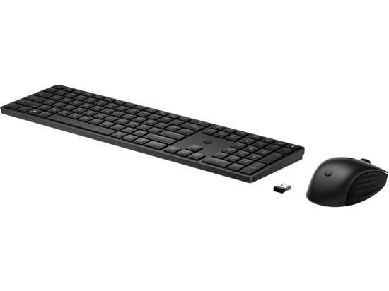 Combo (Tastierë & Maus) HP 650, Wireless, 2.4 GHz, Full Size, Plunger, 20 Taste të Programueshme, 4000 DPI - Zezë - 2
