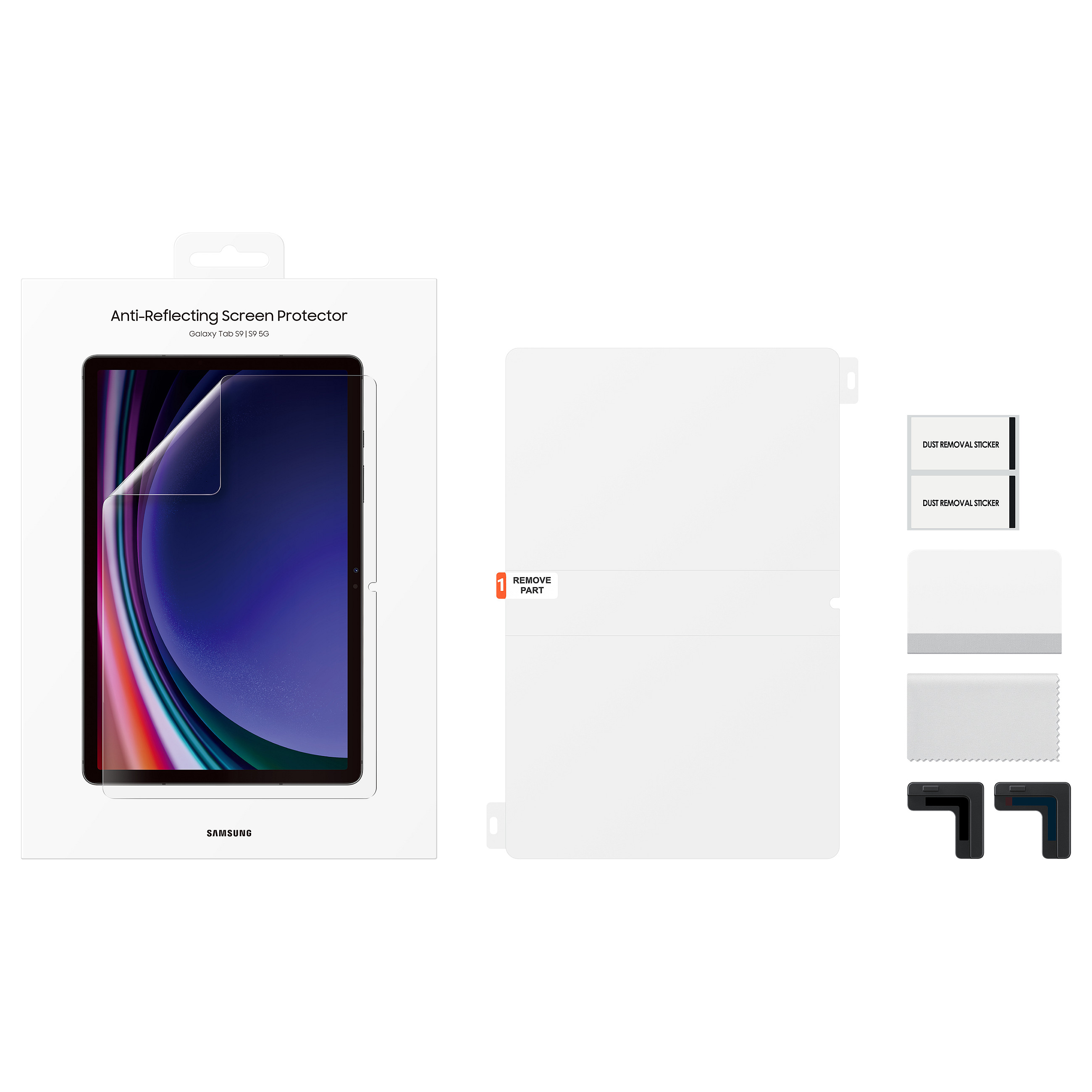 Aksesorë për tablet Samsung Galaxy Tab S9/S9 FE Anti-Reflective Screen Protector - Transparent - 3